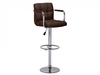 Paddy Pair of Brown Faux Leather Bar Stool