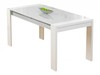 Paris Rectangular White High Gloss & Chrome Dining Table