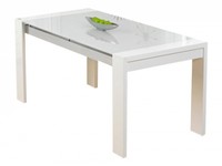 Paris Rectangular White High Gloss & Chrome Dining Table