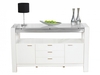 Paris White High Gloss & Glass 2 Door 3 Drawer Sideboard
