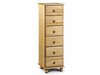Pickwick Solid Pine 6 Drawer Tall Chest