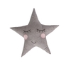 Polka Dot Pastel Grey Star Cushion