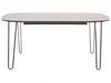 Prado White Lacquered Fixed Top Dining Table