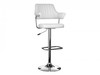 Prague White Faux Leather Bar Stool