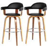 Prime Bar Stool Black Faux Leather (Pair)
