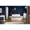 Puro High Gloss Bed Frame Cream (Bed Size: Double)