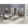 Puro High Gloss Bedside Table 2 Drawer - Cream or Stone (Colour: Cream)