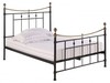 Regency Black & Brushed Brass Metal Bed