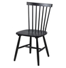 Riano Dining Chair Rubberwood (Single - Various Colours Available) (Colour: Black)