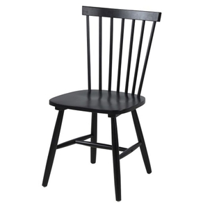 Riano Dining Chair Rubberwood (Single - Various Colours Available) (Colour: Black)