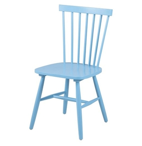 Riano Dining Chair Rubberwood (Single - Various Colours Available) (Colour: Blue)