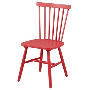 Riano Dining Chair Rubberwood (Single - Various Colours Available) (Colour: Red)