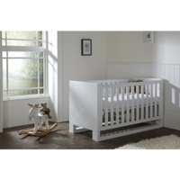 Rimini Cot Bed - High Gloss White