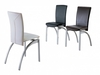 Rimini Pair of Cream Faux Leather Dining Chairs