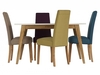 Rimini White & Oak Dining Set
