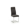 Rina Cantilever Dining Chair Grey Fabric (Pair)