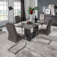 Rina Marble Dining Table Set with Chairs (Number of Chairs: 8,  Length Of Table: 180cm)