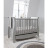 Roma Space Saver Sleigh Cot Bed with Under Bed Drawer - Dove Grey