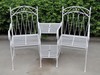 Romance Antique White 2 Seater Love Seat