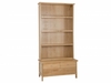 Samuel Solid Oak High Bookcase