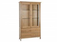 Samuel Solid Oak Large Display Cabinet