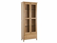 Samuel Solid Oak Single Display Cabinet