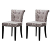 Sandringham Baroque Fabric Dining Chairs - Pair
