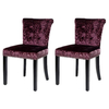Sandringham Dining Chairs Grape Crushed Velvet (Pair)