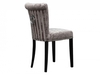 Sandringham Mink Baroque Fabric Pair of Dining Chairs