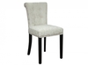 Sandringham Scroll Grey Fabric Pair of Dining Chairs