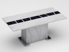 Santos Rectangular Marble Coffee Table