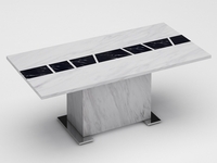 Santos Rectangular Marble Coffee Table
