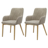 Sidcup Dining Chairs Fabric Tweed (Pair)
