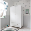 Siena Wardrobe - White & Beech