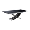 Sienna Black Glass Extending Dining Table 8-10 Seater