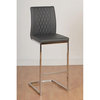 Sienna Grey Faux Leather Bar Chair