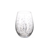 Silver Confetti Glass