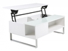 Simmy White High Gloss & Glass Storage Coffee Table