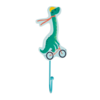 Single Green Dinosaur Hook