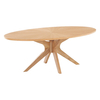 Solna Oval Coffee Table Solid White Oak Veneer