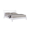 Soro Wooden Bed Frame White High Gloss (Bed Size: Double)