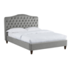 Sorrento Fabric Bed Frame - Double or King (Bed Size: Double,  Bed Colour: Cappuccino)