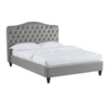 Sorrento Fabric Bed Frame - Double or King (Bed Size: Double,  Bed Colour: Pink)