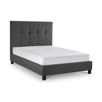Sorrento High Headboard Bed Frame Double & King Size (Bed Size: King)