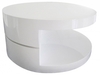 Spiral Round White High Gloss Coffee Table
