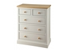 St Ives Chest of Drawers Dove Grey & Ash Veneer