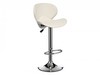 Susan Pair of White Leather Bar Stool