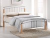Tetras Beech & Silver Bed Frame