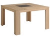 Titan Natural Oak Fixed Square Dining Table