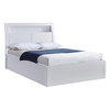 Tolga White High Gloss Storage Bed Frame (Bed Size: King)